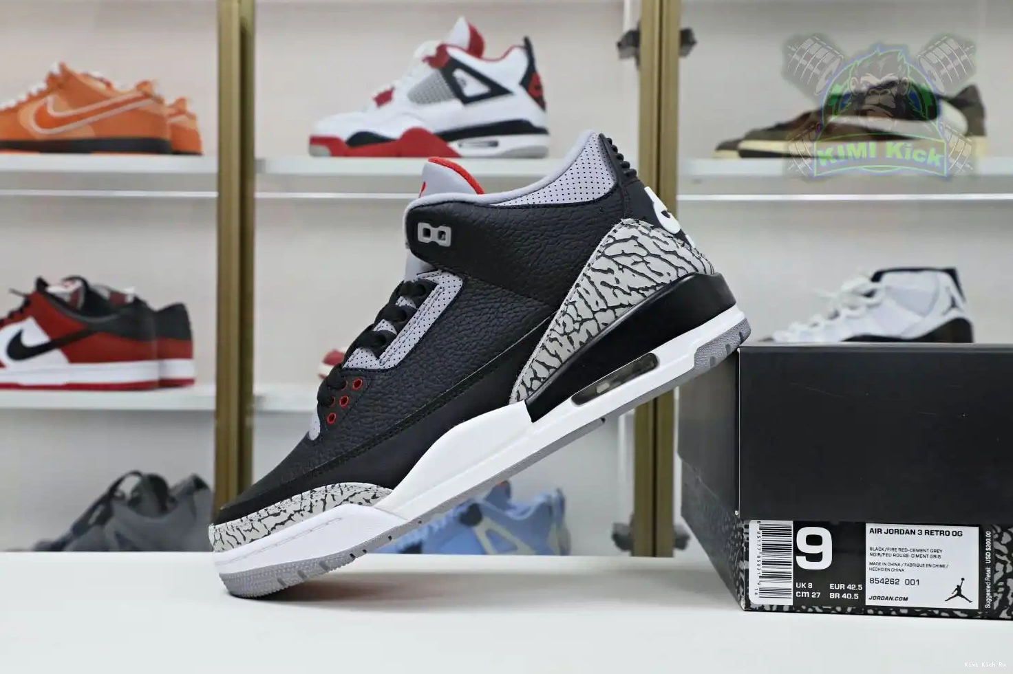  3 Jordan Jordan Kimikick Air 2018（854262-001） blackcement retro 0323